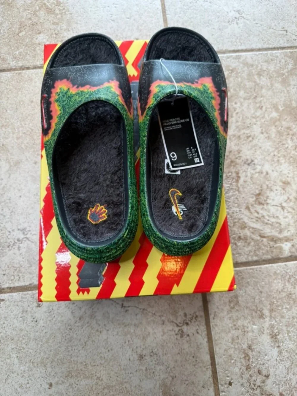 Nike ReactX Rejuven8 Slide Swoosh Touch Grass Men's Size US 9